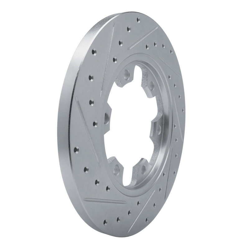 Ford Transit-350 Brake Rotor (1) - Rear Right - R1 Concepts - Drilled & Slotted - Silver - `15-`25